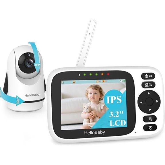 HelloBaby No WiFi Video Baby Monitor with Camera