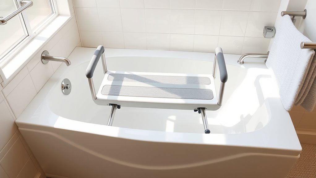 bathtub transfer bench features