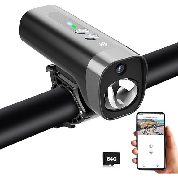 PARKVISION Bike Camera with Lights and WiFi