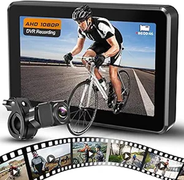 Bike Rear View Camera with 4.3 HD Monitor