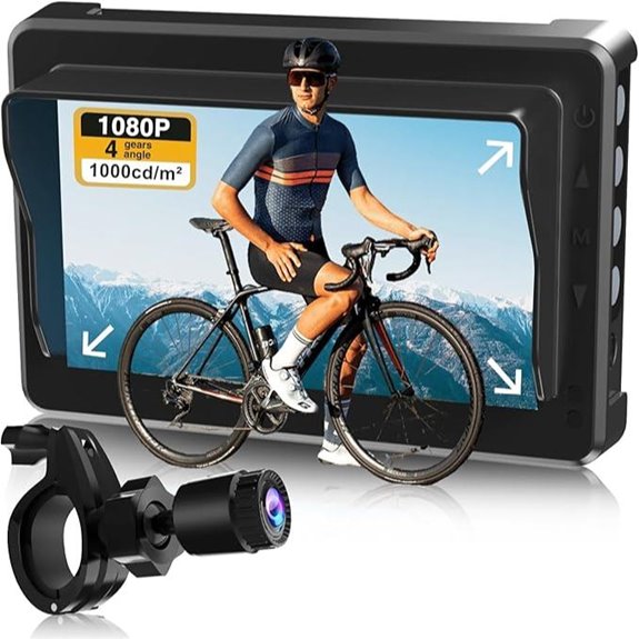 PARKVISION Bike Handlebar Mirror with HD Camera