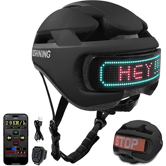 Smart Bike Helmet with Light for Cycling and Skating