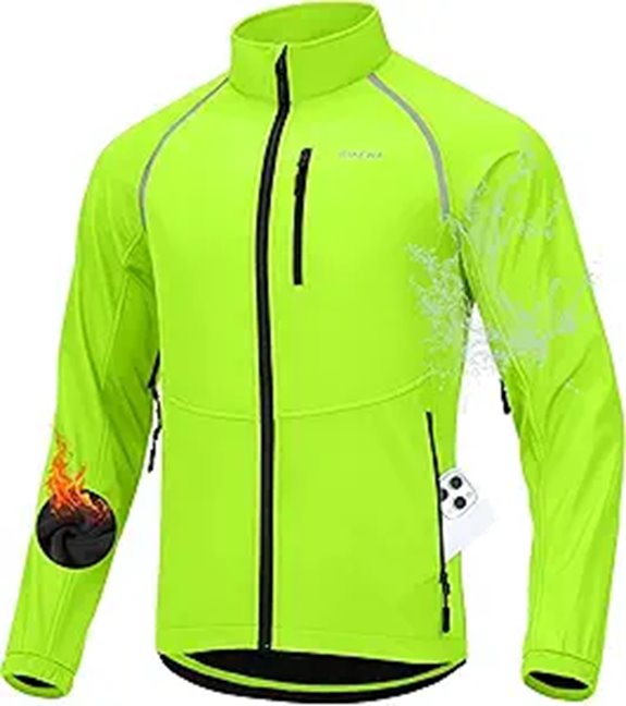 Bikewa Men's Winter Cycling Jacket Waterproof & Windproof