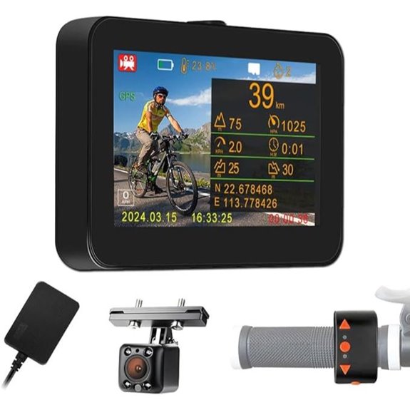 VSYSTO Bicycle Rear View Camera with Screen and Night Vision