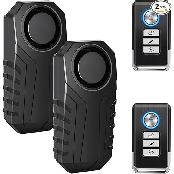 Cruxer Bike Alarm System with Remote and Vibration Sensor