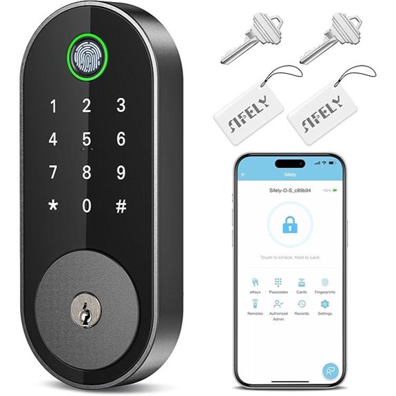Fingerprint Smart Deadbolt with Keypad
