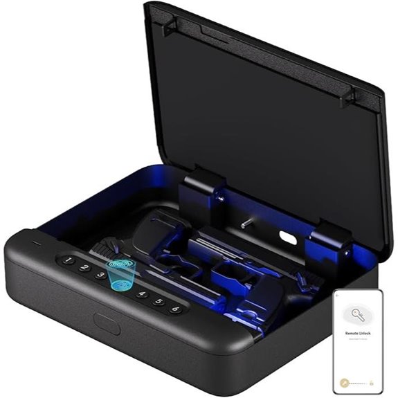 Biometric Gun Safe with Keypad and App Access