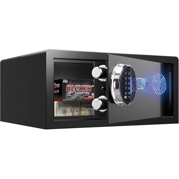 Grimtron Biometric Safe Box with Fingerprint and LED