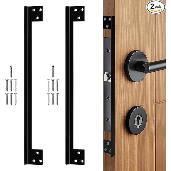 Door Latch Cover Set (Black)