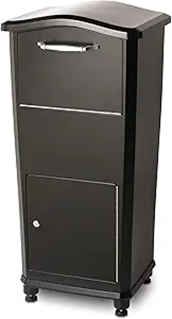 Architectural Mailboxes 6900B Elephantrunk Parcel Drop Box Black