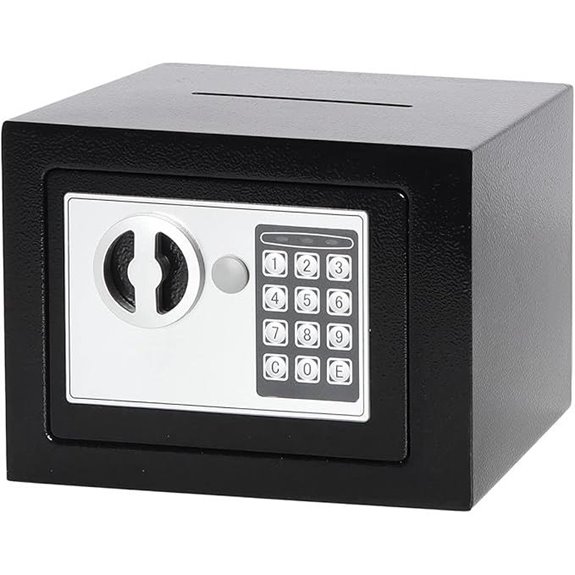 Digital Safe for Home Office with Keypad Black