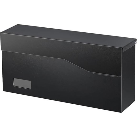 Xydled Wall Mount Mailbox for Outside Black