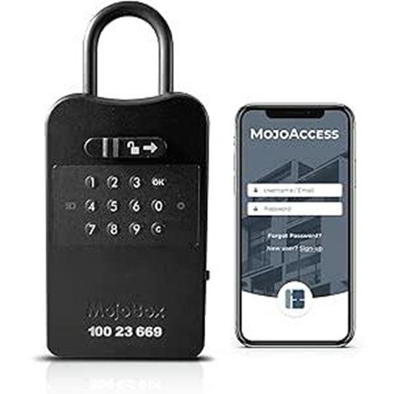 MojoBox Bluetooth Digital Lockbox with Remote Access