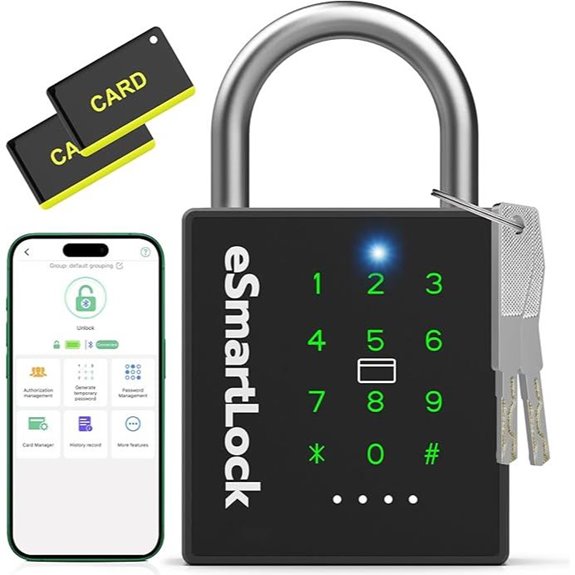 Smart Bluetooth Keyless Padlock for Outdoor Security