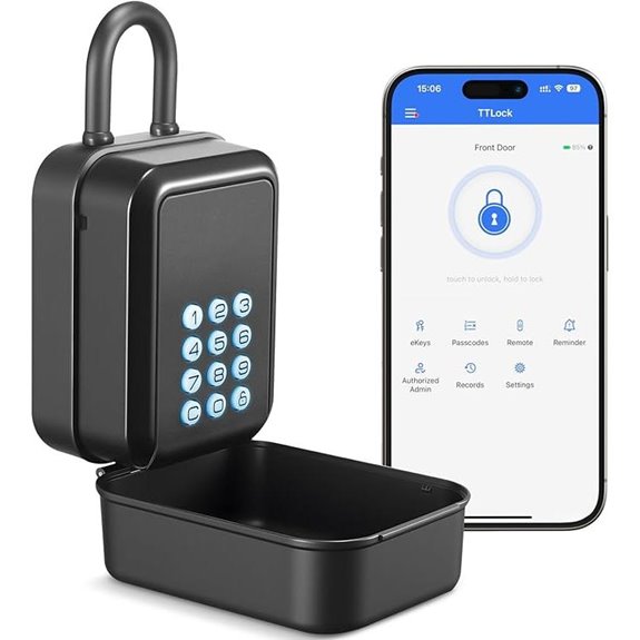 Smart Bluetooth Lock Box with App & PIN for Airbnb