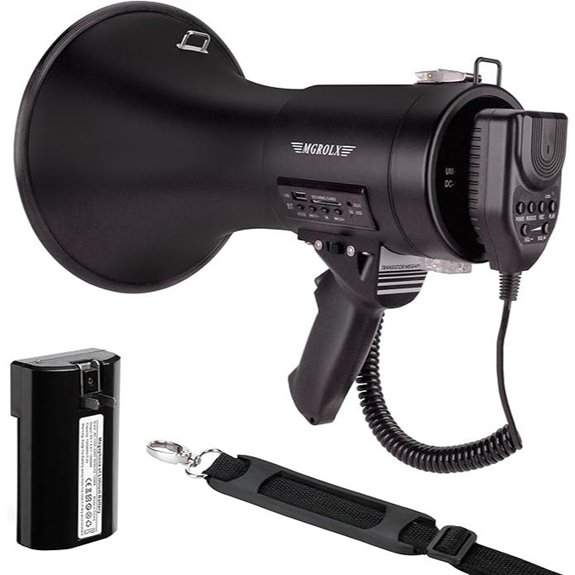 Bluetooth Megaphone Bullhorn with Siren and Recording