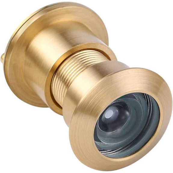 Earl Diamond Solid Brass Door Viewer with Cover