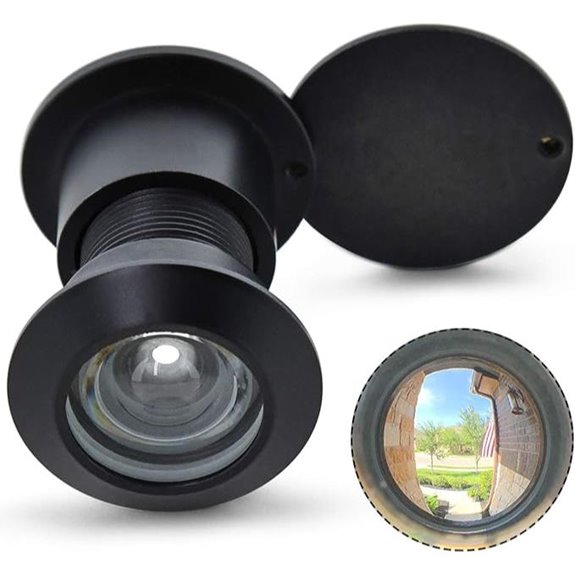 Earl Diamond Brass Door Viewer with Privacy Cover