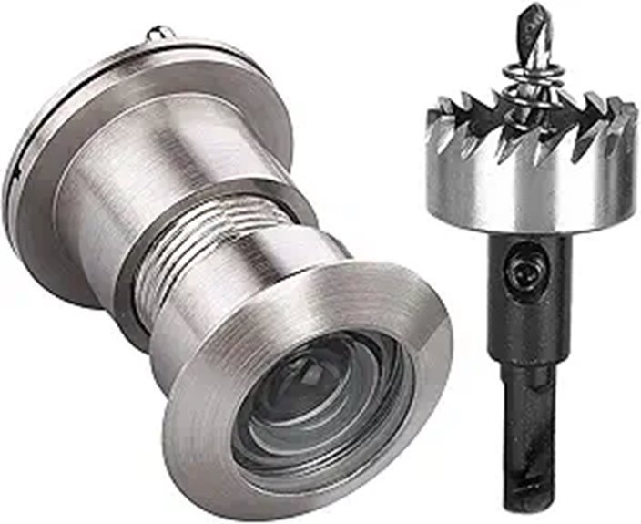 TOGU Brass Door Viewer with Privacy Cover