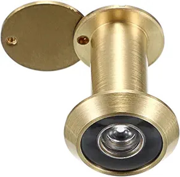 Sumnacon Brass Door Viewer with Privacy Cover