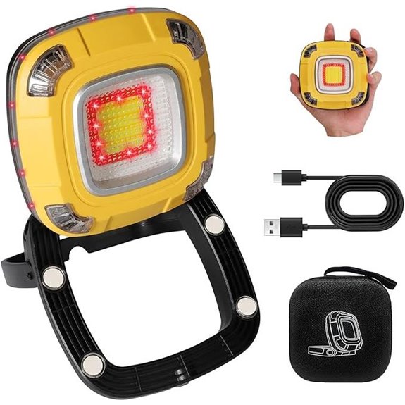 bright rechargeable magnetic work light