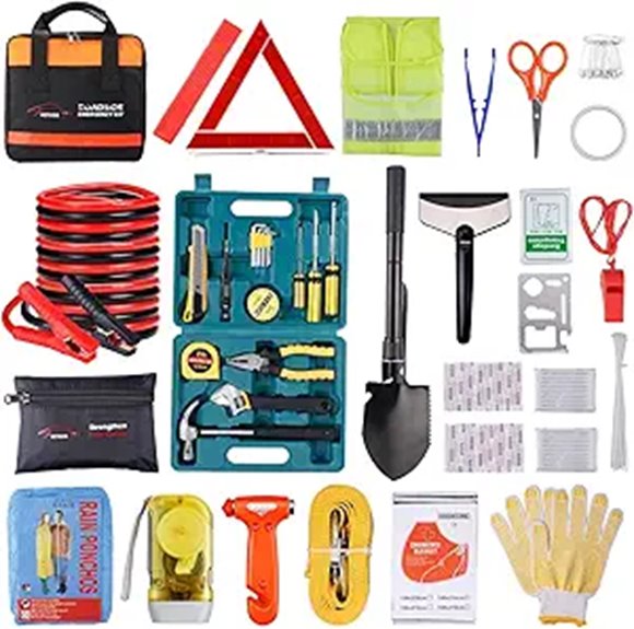 Vetoos Car Emergency Kit with Jumper Cables