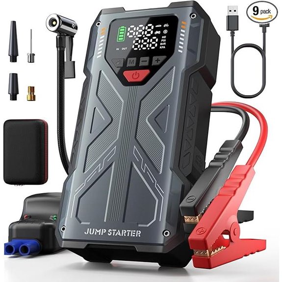 4000A Car Jump Starter with Air Compressor