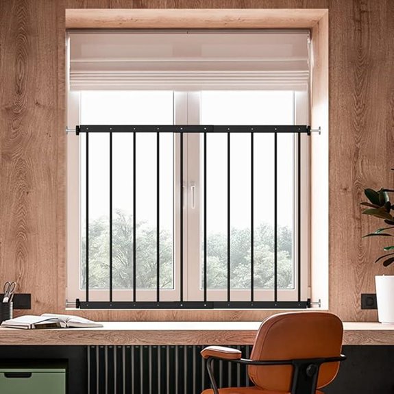 WAOWAO Black Safety Window Guards for Kids & Pets