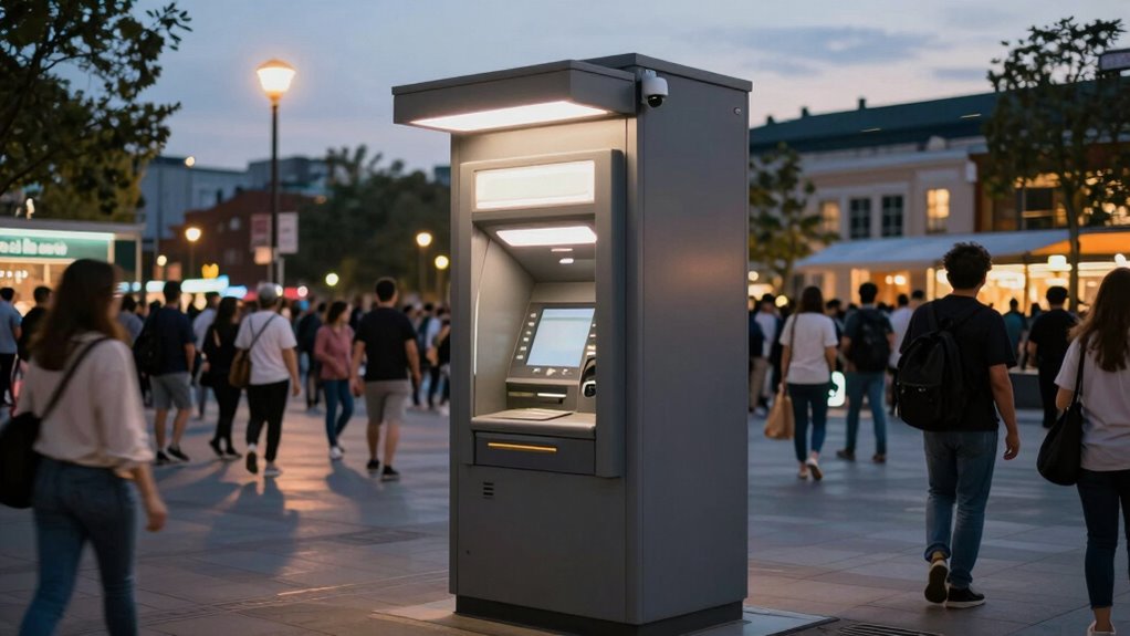 choose well lit visible atms