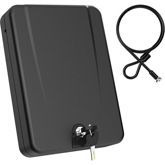 Portable Small Gun Safe with Security Cable