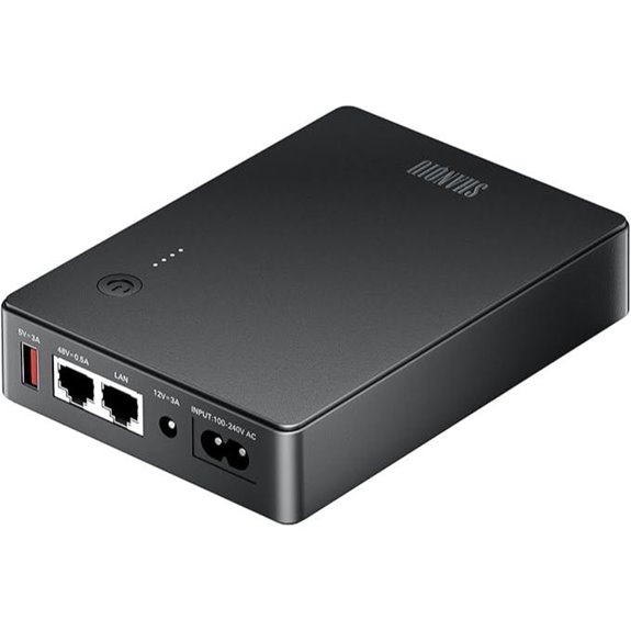 Mini UPS Battery Backup with Gigabit POE