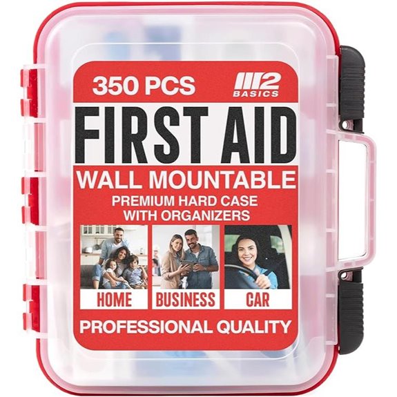 M2 BASICS 350-Piece Emergency First Aid Kit