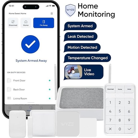 Wyze 24/7 Home Security System with Professional Monitoring