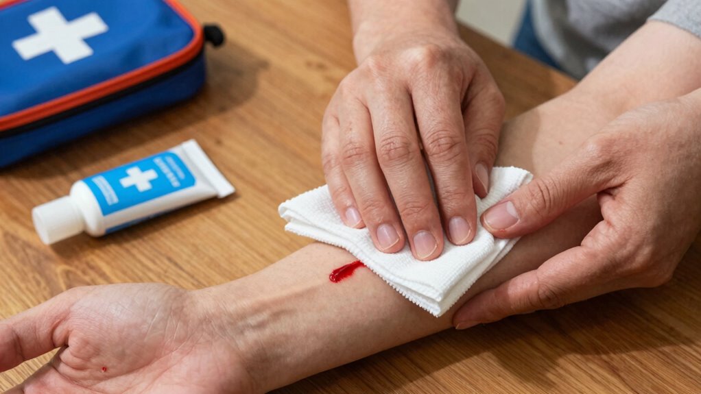 control bleeding prevent infection