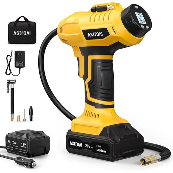 AstroAI Cordless Tire Inflator with Digital Gauge