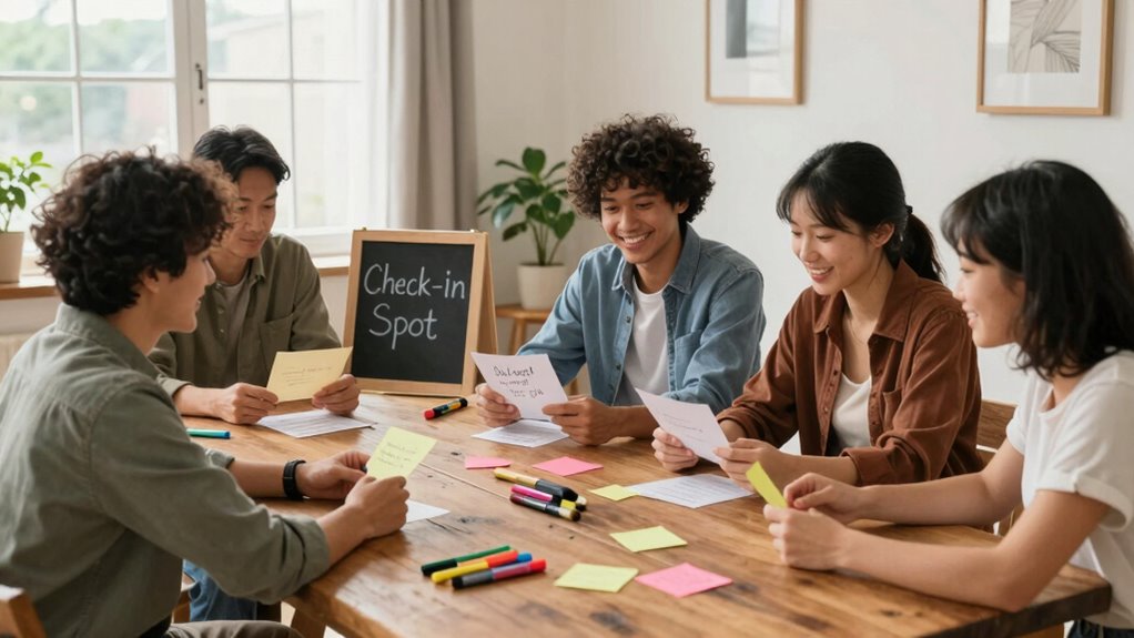 create a family check in system