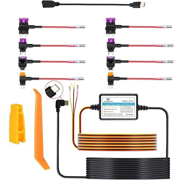 DUOYOUNG Dash Cam Hardwire Kit with Parking Monitor