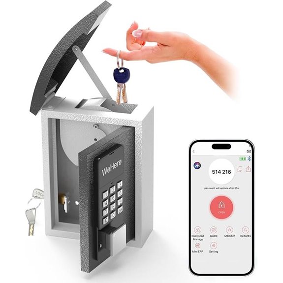 WeHere Digital Key Lock Box with App & Bluetooth