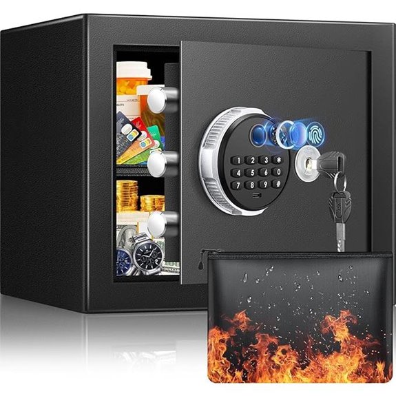 Smart Biometric Safe Box with Digital Keypad