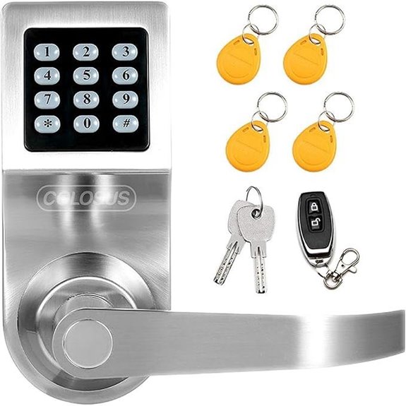 Electronic Smart Door Lock with Keypad and Remote
