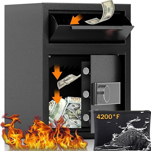 Fireproof Deposit Safe with Digital Lock