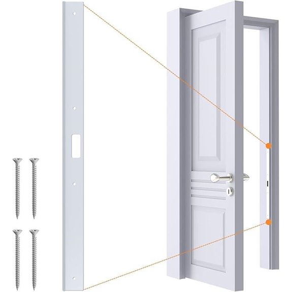 Interior Door Jamb Repair Kit with Reinforcement Plate