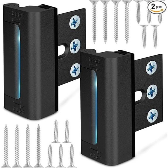 Home Security Door Reinforcement Lock (2 Pack)