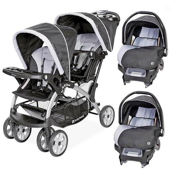 Baby Trend Double Stroller & Car Seat Travel System