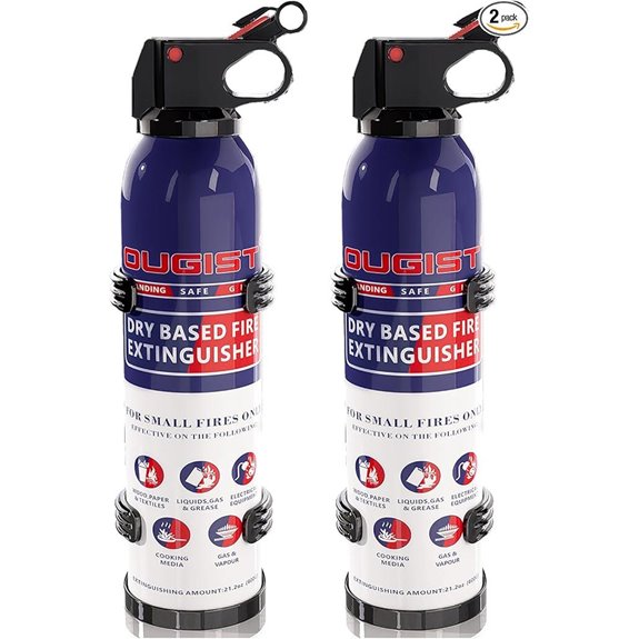 2-Pack 600g Fire Extinguishers for Home and Car