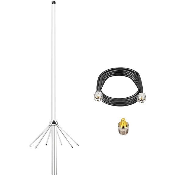 Dual Band Ham Radio Antenna 2m/70cm Fiberglass
