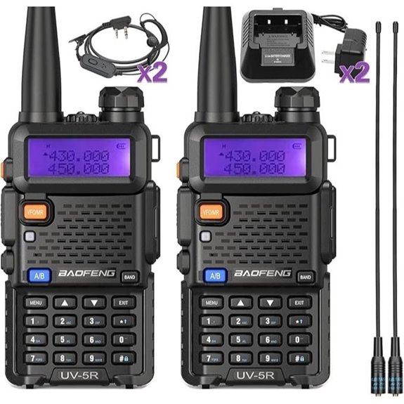 BAOFENG UV-5R Dual Band Ham Radio 2-Pack