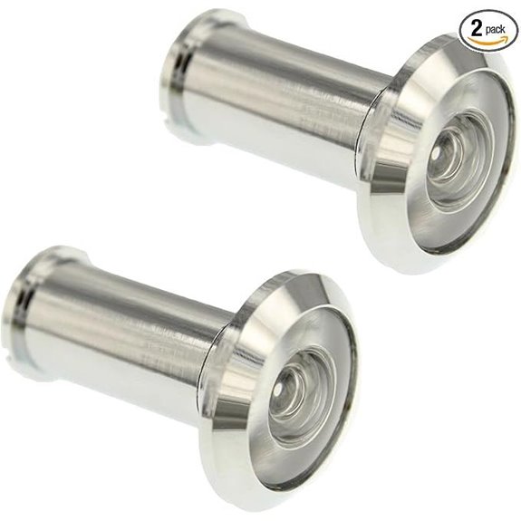 2-Pack 180° Door Peephole Viewer Chrome Easy Install