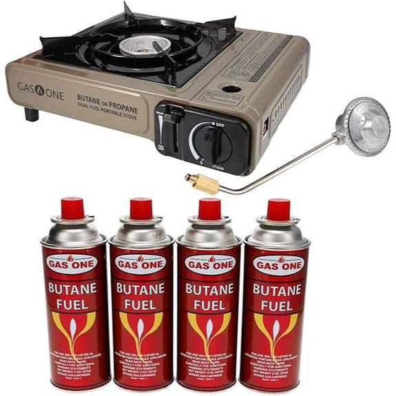 Gas One Dual Fuel Portable Camping Stove with Case