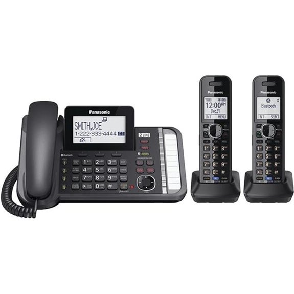 Panasonic 2-Line Corded/Cordless Phone System with 2 Handsets